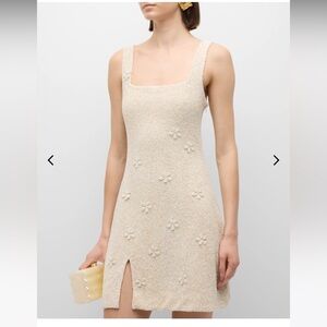 Staud Le Sable Beaded Dress in Ivory - Size XL NEW